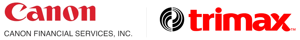 Canon & Trimax logos